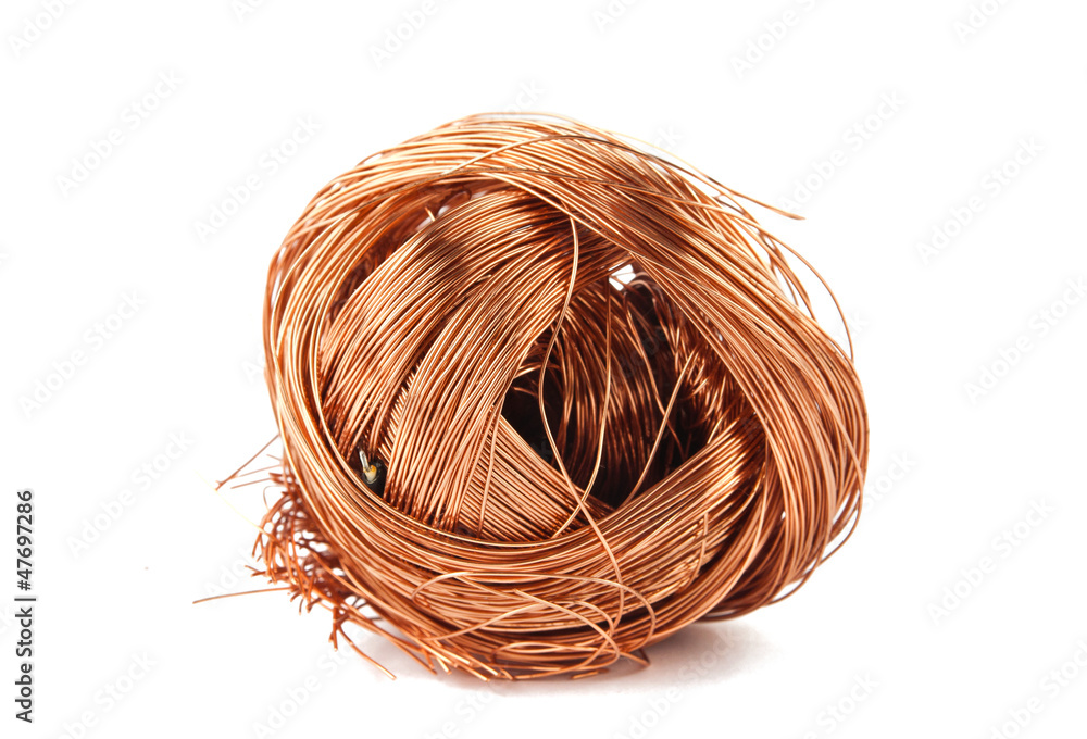 copper wire isolated copper wire isolated