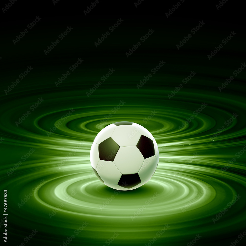 Fototapeta premium black and white soccer ball