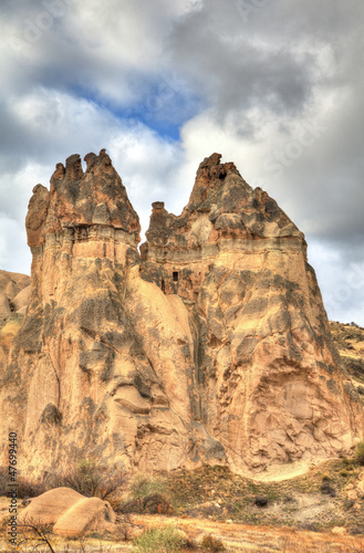 Famous cave city  Cappadocia at Turkey, HDR photography © derege