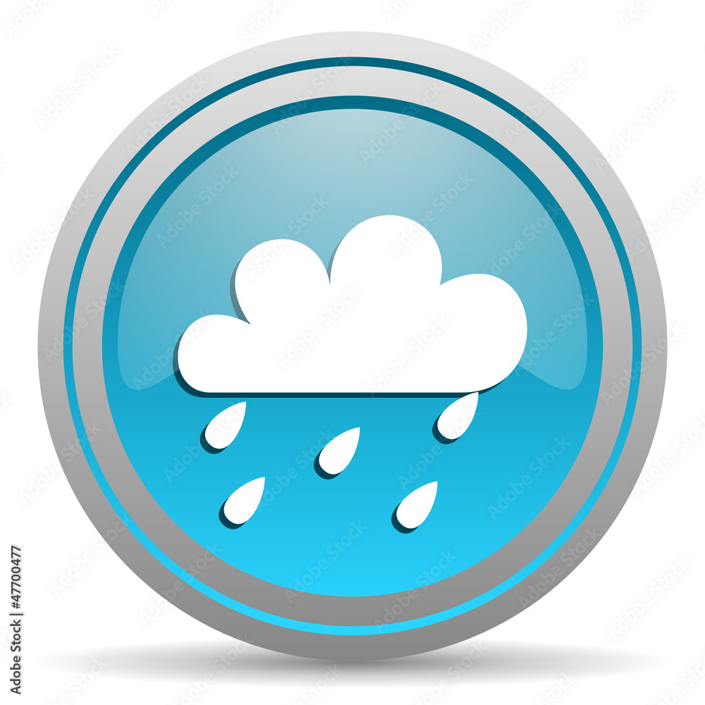 weather blue glossy icon on white background weather blue glossy icon on white background