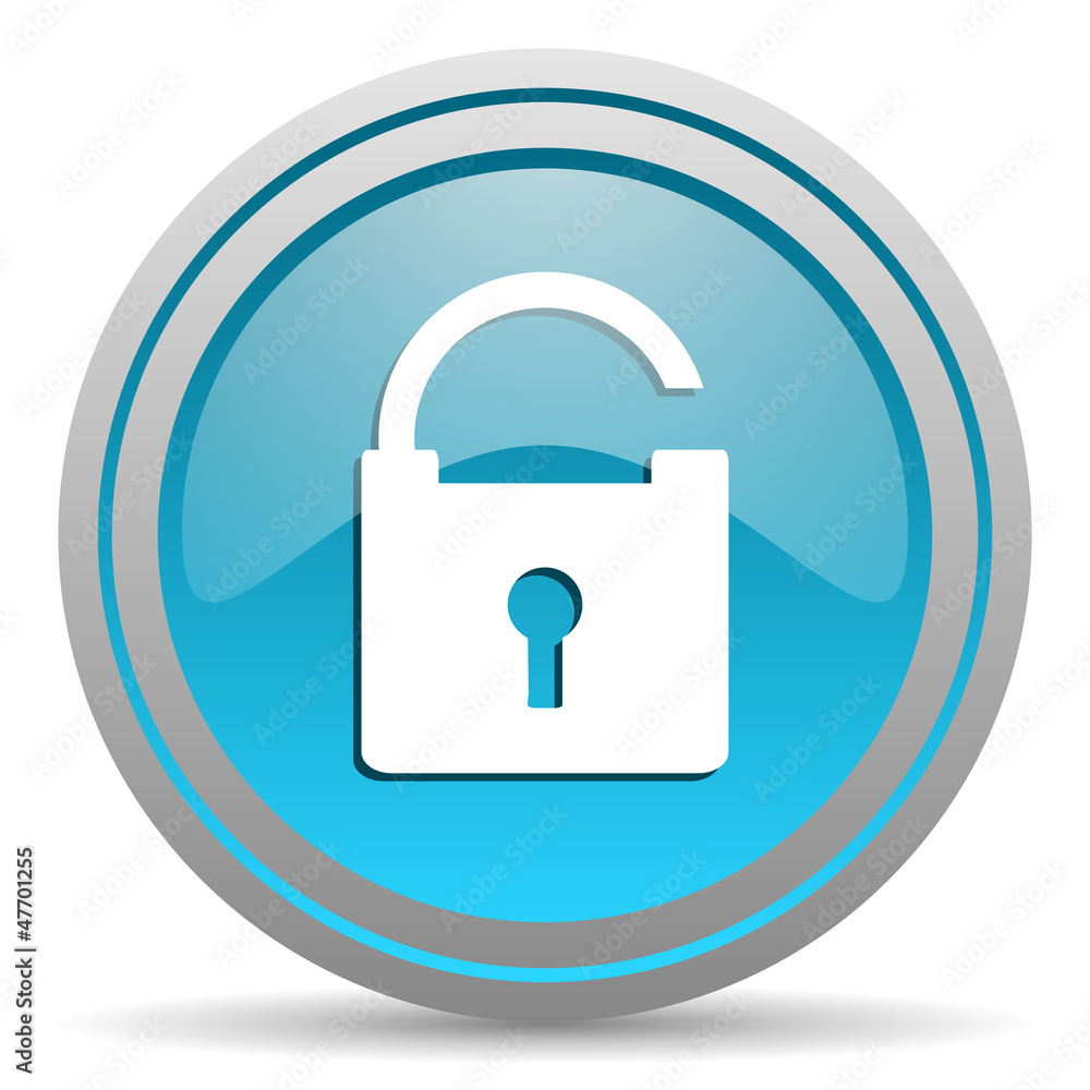 protect blue glossy icon on white background protect blue glossy icon on white background
