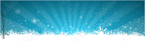 Blue Winter Background
