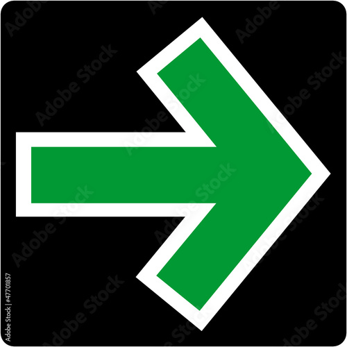 Grünpfeil, grüner Pfeil, Grünpfeilschild