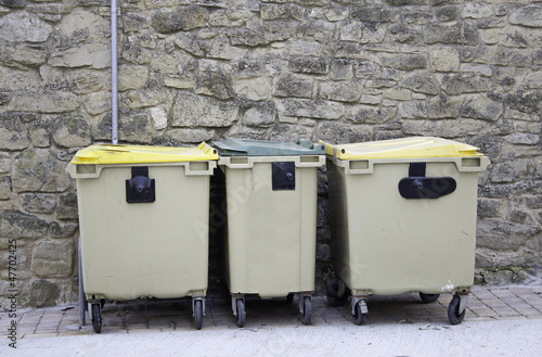 Garbage containers photo