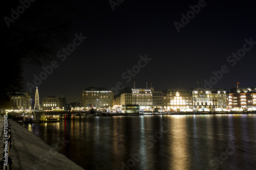 Hamburg in the evening