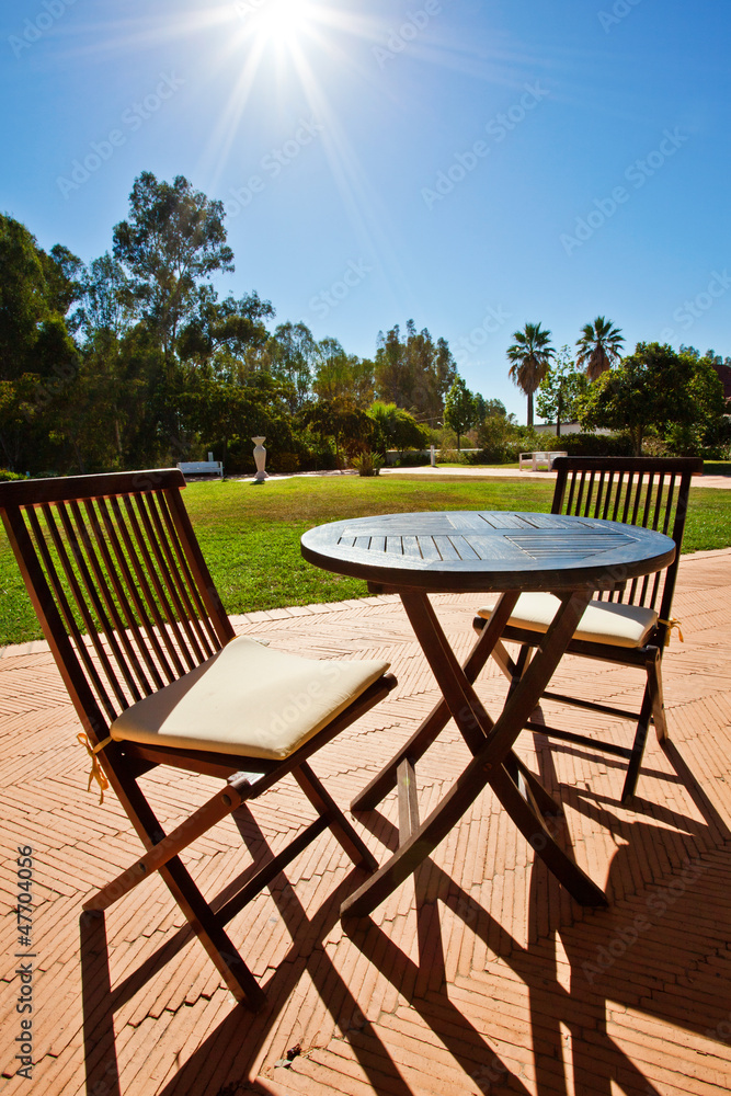 Obraz premium Garden table