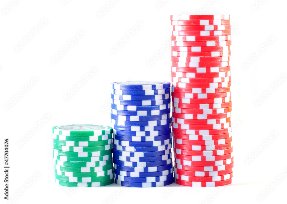Fototapeta premium chips for poker