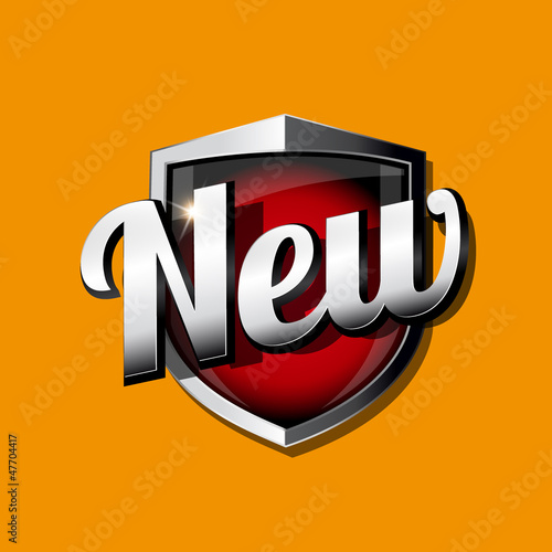 New tag button steel shield