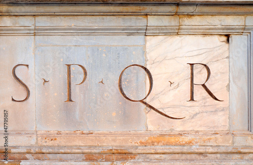 Senatus PopulusQue Romanus, spqr, rome photo