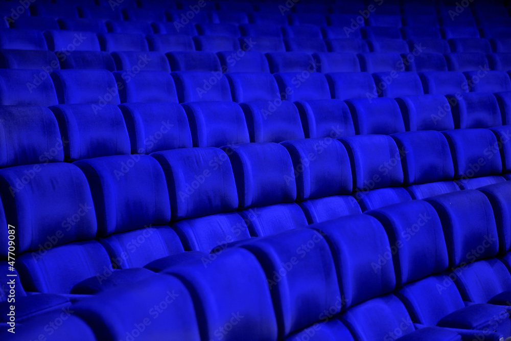 Obraz premium blue armchairs background