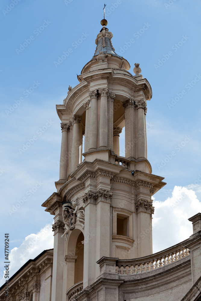 Sant'Agnese in Agone at Piazza Navona in Rome, Italy