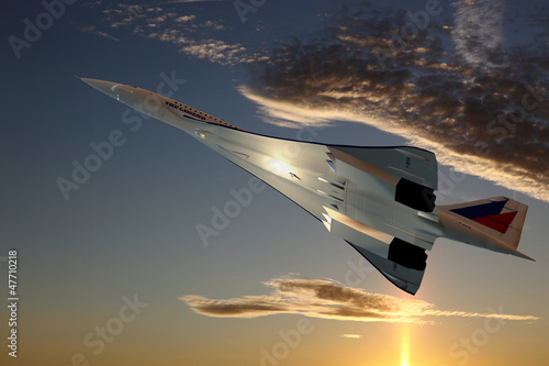 Concorde im Steigflug