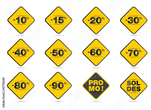 étiquettes de soldes - promo