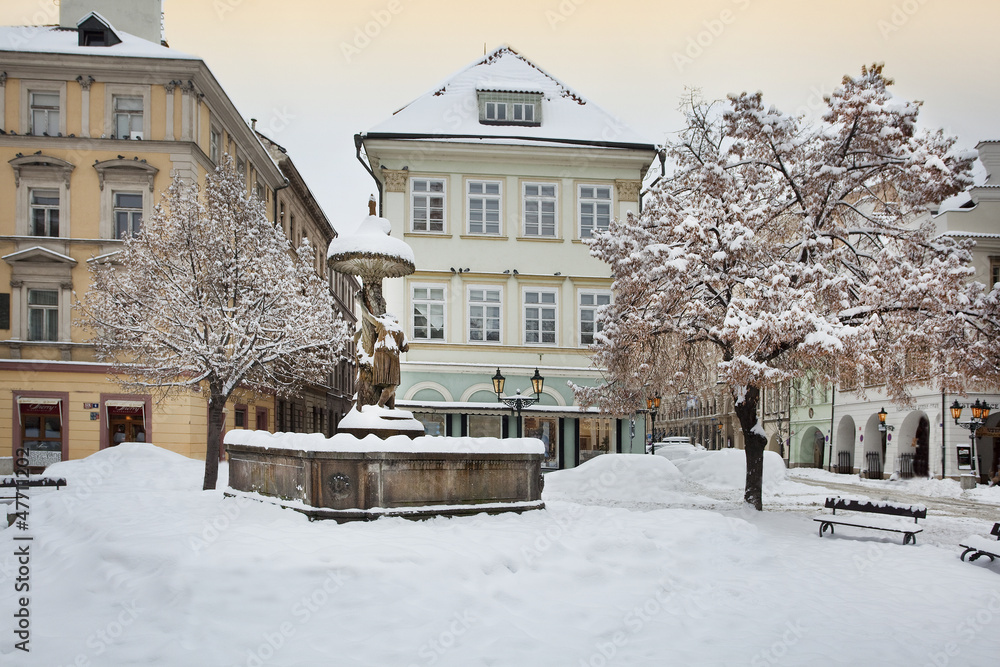 winter Prague