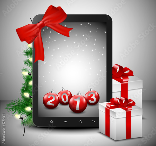 Tablet in Christmas spirit