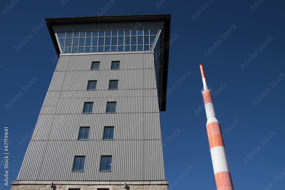 Obraz premium Brockenherberge auf dem Brocken