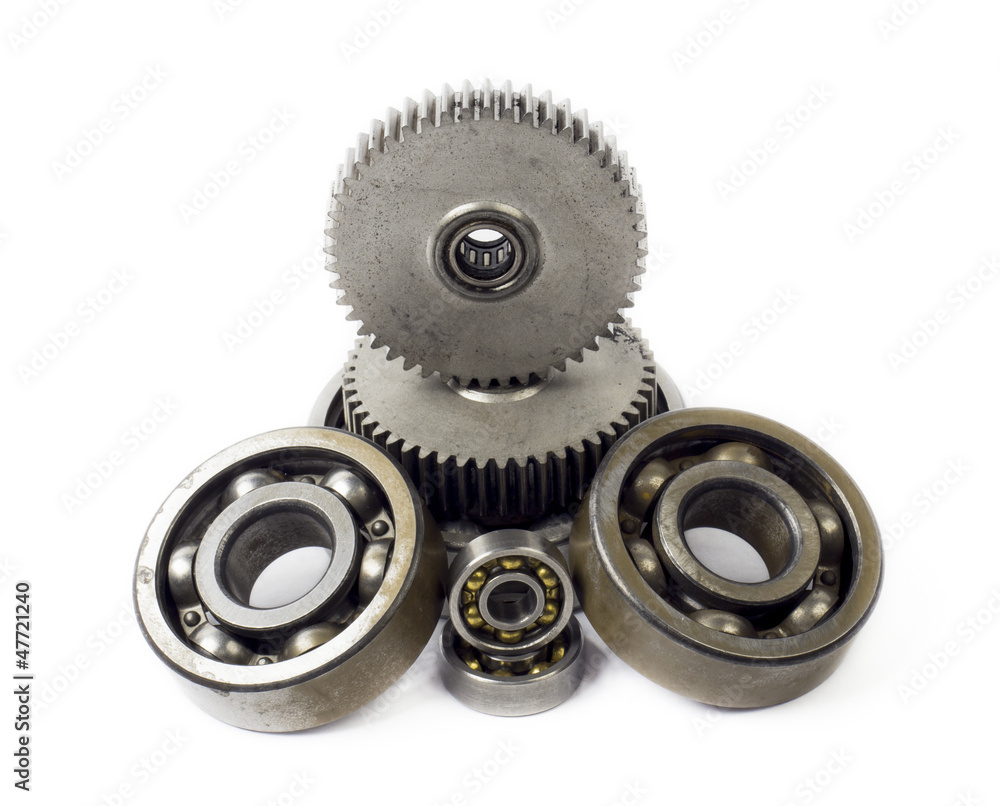 Bearing on the white background Bearing on the white background