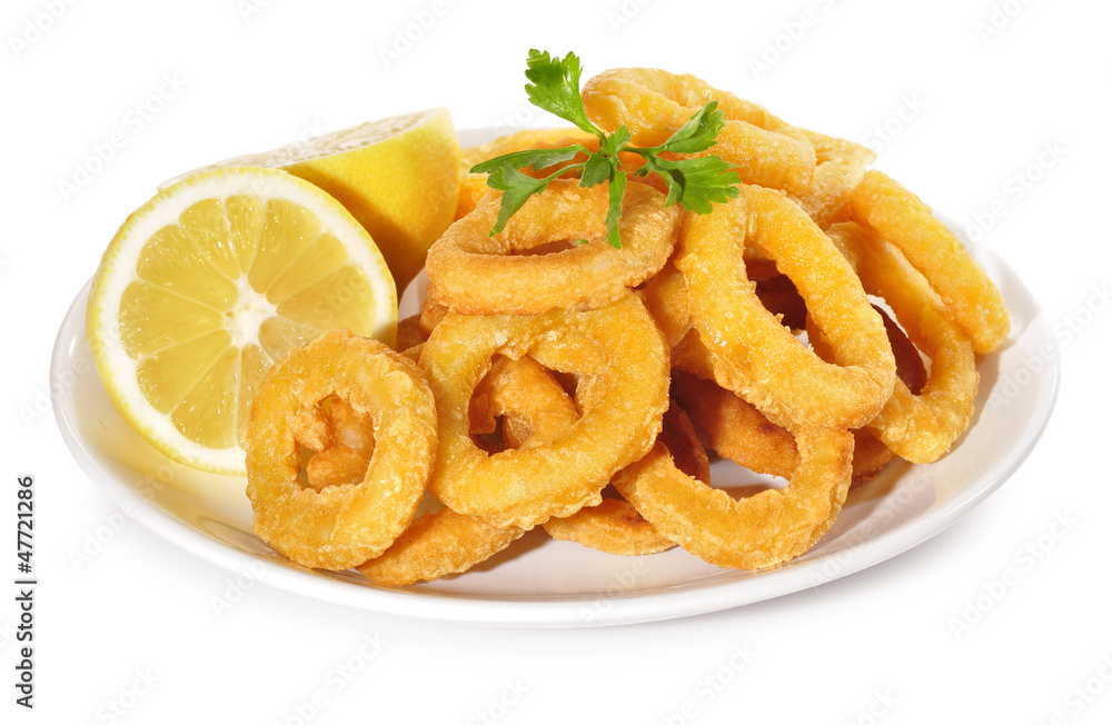 Ración de calamares a la romana. Ración de calamares a la romana.