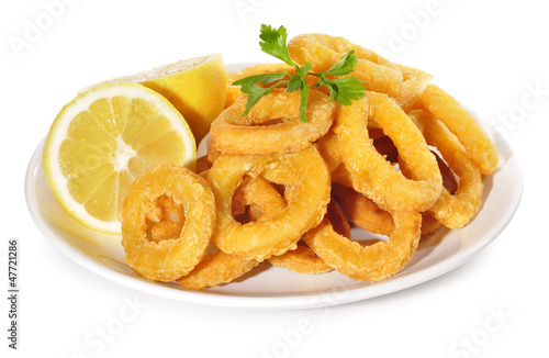 Canvastavla Ración de calamares a la romana.