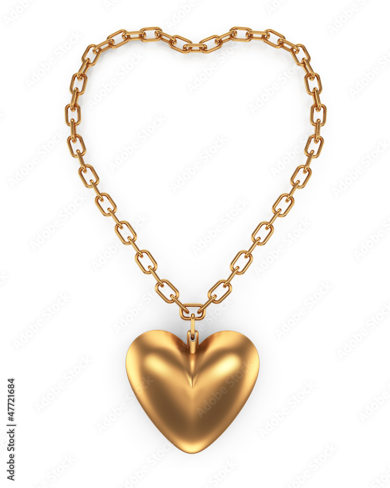 Fototapeta premium heartshape pendant