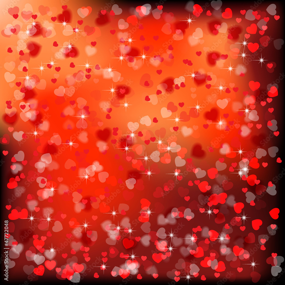 Festive background with hearts Festive background with hearts