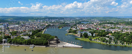 Panorama of Koblenz, Germany photo
