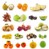 Tropical fruits.