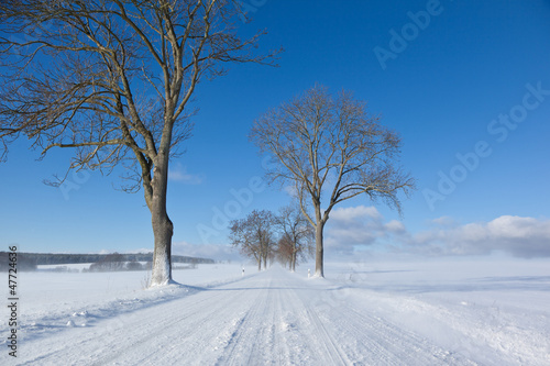 winterliche Straßen im Herbst © dk-fotowelt