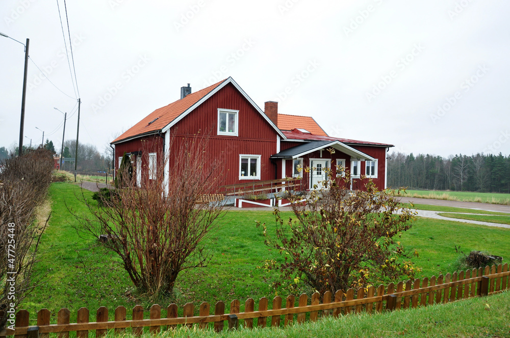 Fototapeta premium traditional building in Sweden
