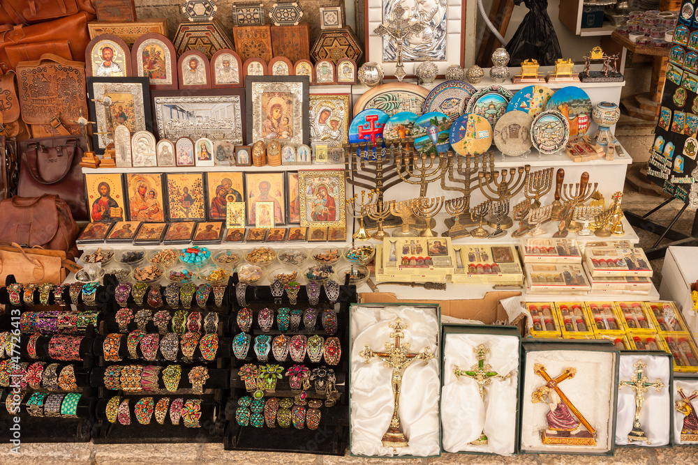 Souvenirs in Jerusalems market