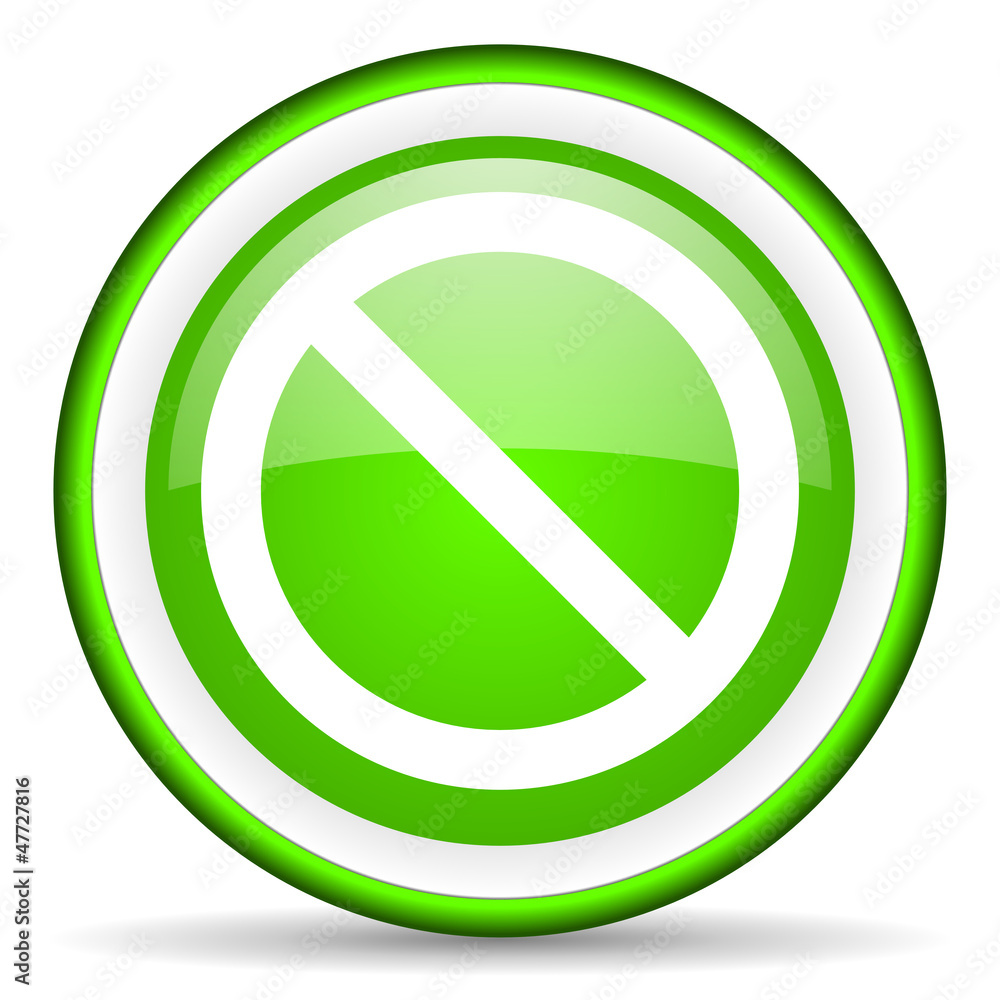 access denied green glossy icon on white background access denied green glossy icon on white background
