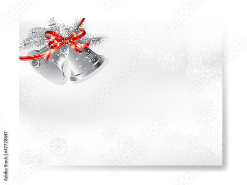 Card with glass bells