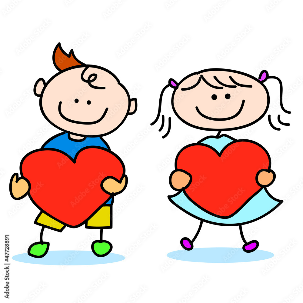 happy kids cartoon hand-drawn happy kids cartoon hand-drawn