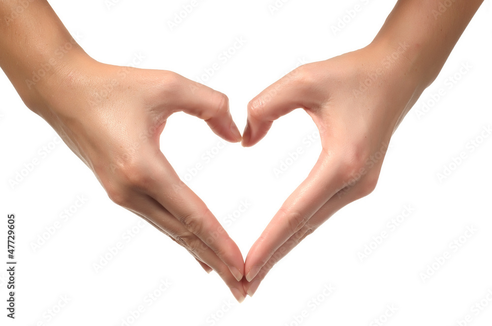Woman hand sign Love Heart Woman hand sign Love Heart