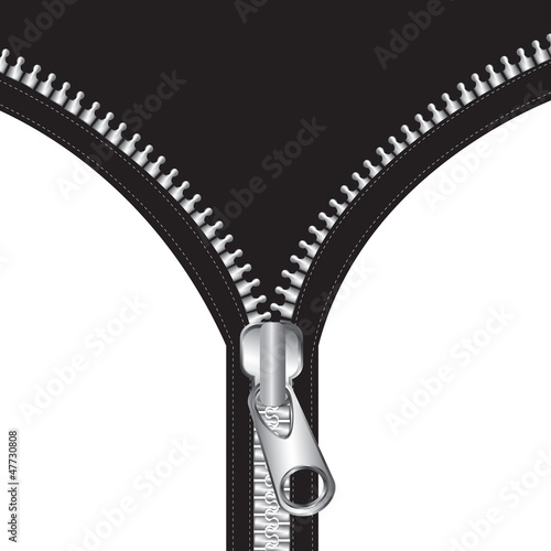 Black zipper