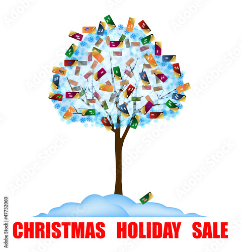 Christmas holiday distribution.Vector background