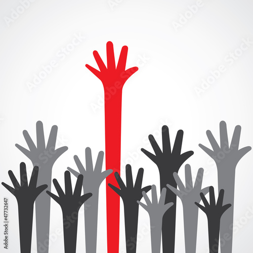 hand raise up stock vector