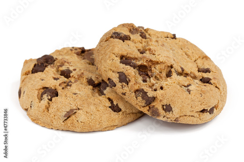 Cookies auf weissem Hintergrund