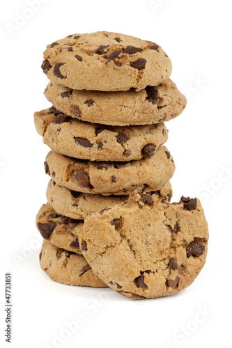 Cookies auf weissem Hintergrund