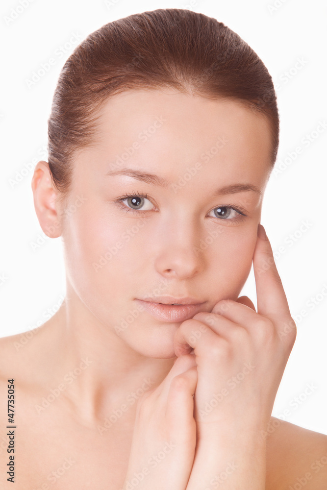 woman face with healthy skin