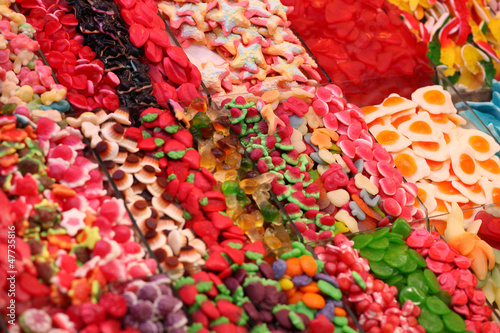 Candy for sale. Boqueria market, Barcelona © Maimento