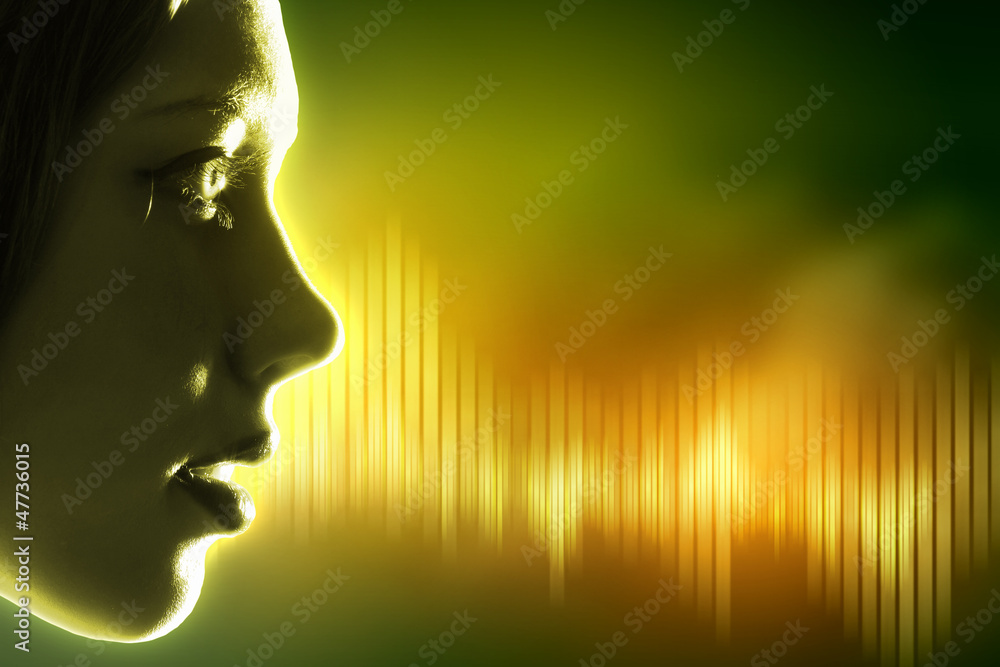 Obraz premium Sound wave illustration