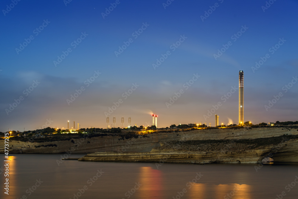 Delimara Power Station at Dawn