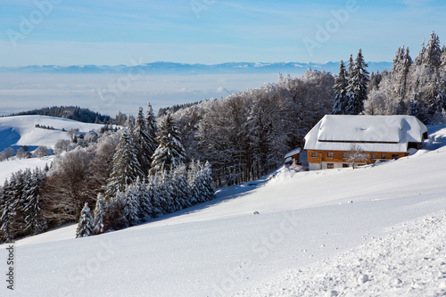 Winter, Schnee, Frost, Haus,  Berg, Halde © Michael Zimberov