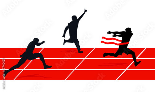 a group of runners