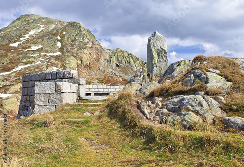 Rocks, Grimsel, Bernese Oberland, Switzerland photo