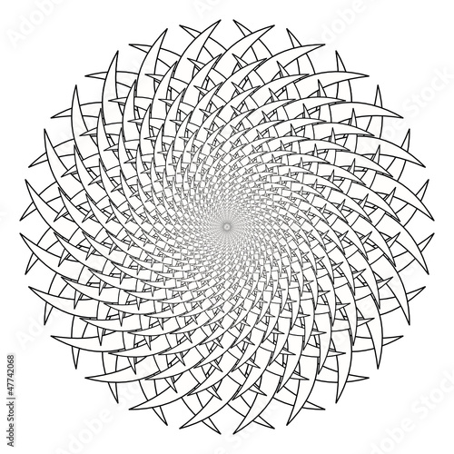 abstract white flower
