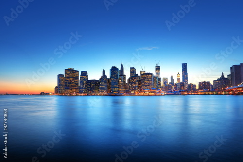 Lueur crépusculaire sur New York. © Prod. Numérik