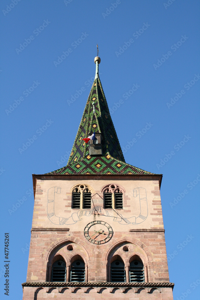 Clocher de l'église de Turckheim