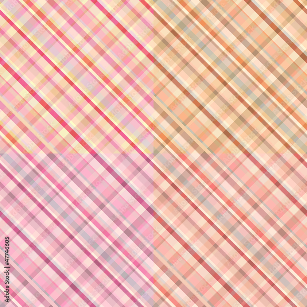 Seamless checked pattern set Seamless checked pattern set